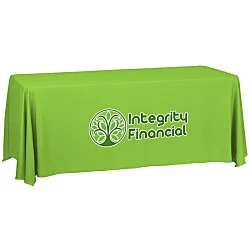 Serged Closed-Back Table Throw - 6'