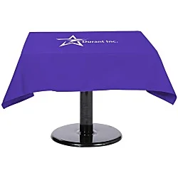 Hemmed Poly/Cotton Table Throw - Square