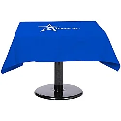 Hemmed Poly/Cotton Table Throw - Square