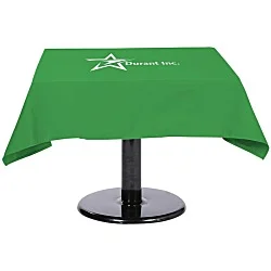 Hemmed Poly/Cotton Table Throw - Square