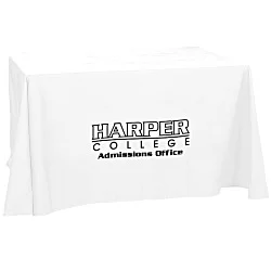 Hemmed Open-Back Poly/Cotton Table Throw - 4'