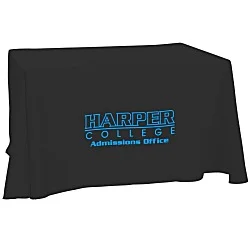 Hemmed Open-Back Poly/Cotton Table Throw - 4'