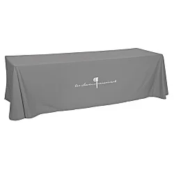 Hemmed Open-Back Poly/Cotton Table Throw - 8'