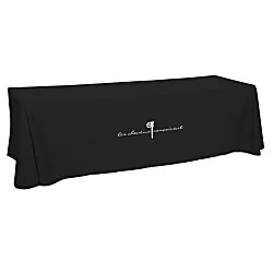Hemmed Open-Back Poly/Cotton Table Throw - 8'