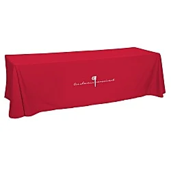 Hemmed Open-Back Poly/Cotton Table Throw - 8'