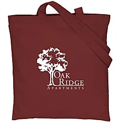 Cotton Sheeting Colored Economy Tote - 15-1/2" x 15"