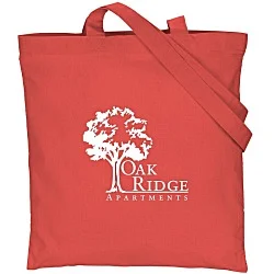 Cotton Sheeting Colored Economy Tote - 15-1/2" x 15"