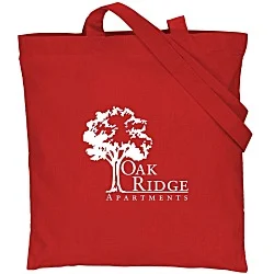 Cotton Sheeting Colored Economy Tote - 15-1/2" x 15"
