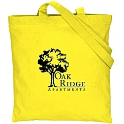 Cotton Sheeting Colored Economy Tote - 15-1/2" x 15"