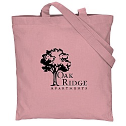 Cotton Sheeting Colored Economy Tote - 15-1/2" x 15"