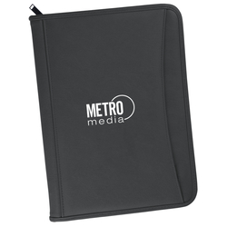 Zippered Vinyl Portfolio - 24 hr