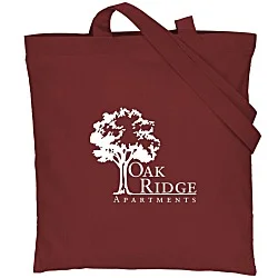 Cotton Sheeting Colored Economy Tote - 15-1/2" x 15" - 24 hr