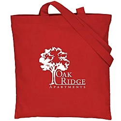 Cotton Sheeting Colored Economy Tote - 15-1/2" x 15" - 24 hr