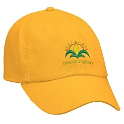 Cotton Washed Cap - Solid - Embroidered