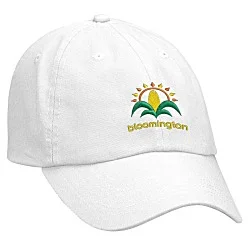 Cotton Washed Cap - Solid - Embroidered