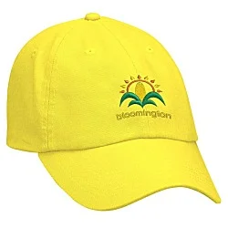 Cotton Washed Cap - Solid - Embroidered