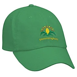 Cotton Washed Cap - Solid - Embroidered