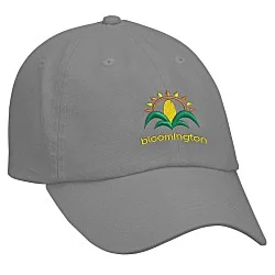 Cotton Washed Cap - Solid - Embroidered