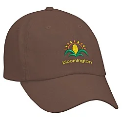Cotton Washed Cap - Solid - Embroidered