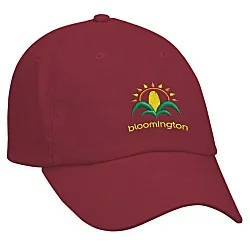 Cotton Washed Cap - Solid - Embroidered