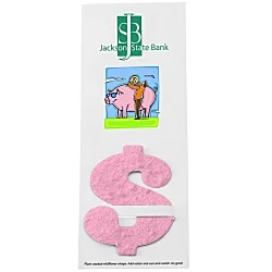 Plant-A-Shape Flower Seed Bookmark - Dollar Sign