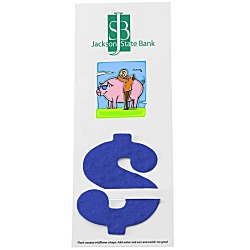Plant-A-Shape Flower Seed Bookmark - Dollar Sign