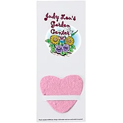 Plant-A-Shape Flower Seed Bookmark - Heart