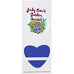 Plant-A-Shape Flower Seed Bookmark - Heart