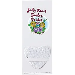 Plant-A-Shape Flower Seed Bookmark - Heart
