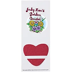 Plant-A-Shape Flower Seed Bookmark - Heart