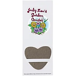 Plant-A-Shape Flower Seed Bookmark - Heart