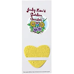Plant-A-Shape Flower Seed Bookmark - Heart