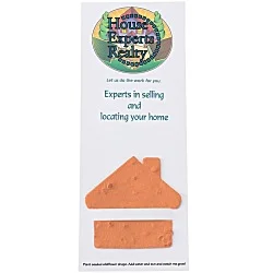 Plant-A-Shape Flower Seed Bookmark - House