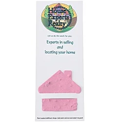 Plant-A-Shape Flower Seed Bookmark - House