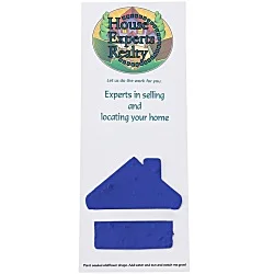 Plant-A-Shape Flower Seed Bookmark - House