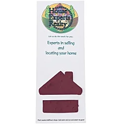 Plant-A-Shape Flower Seed Bookmark - House