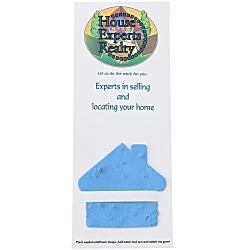 Plant-A-Shape Flower Seed Bookmark - House