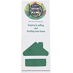 Plant-A-Shape Flower Seed Bookmark - House