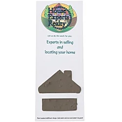 Plant-A-Shape Flower Seed Bookmark - House