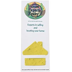 Plant-A-Shape Flower Seed Bookmark - House