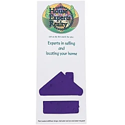 Plant-A-Shape Flower Seed Bookmark - House