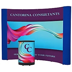 Standard Curved Floor Display - 10' - Mural Center