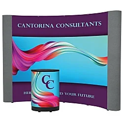 Standard Curved Floor Display - 10' - Mural Center