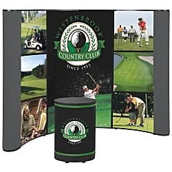 Deluxe Curved Floor Display - 10' - Mural Center