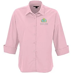 Easy Care 3/4 Sleeve Stretch Poplin Blouse - Ladies'
