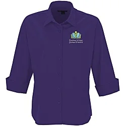 Easy Care 3/4 Sleeve Stretch Poplin Blouse - Ladies'