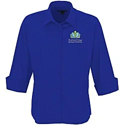 Easy Care 3/4 Sleeve Stretch Poplin Blouse - Ladies'