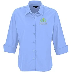 Easy Care 3/4 Sleeve Stretch Poplin Blouse - Ladies'