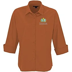 Easy Care 3/4 Sleeve Stretch Poplin Blouse - Ladies'