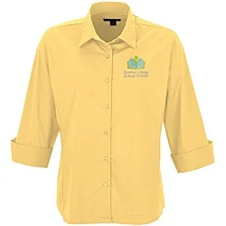 Easy Care 3/4 Sleeve Stretch Poplin Blouse - Ladies'